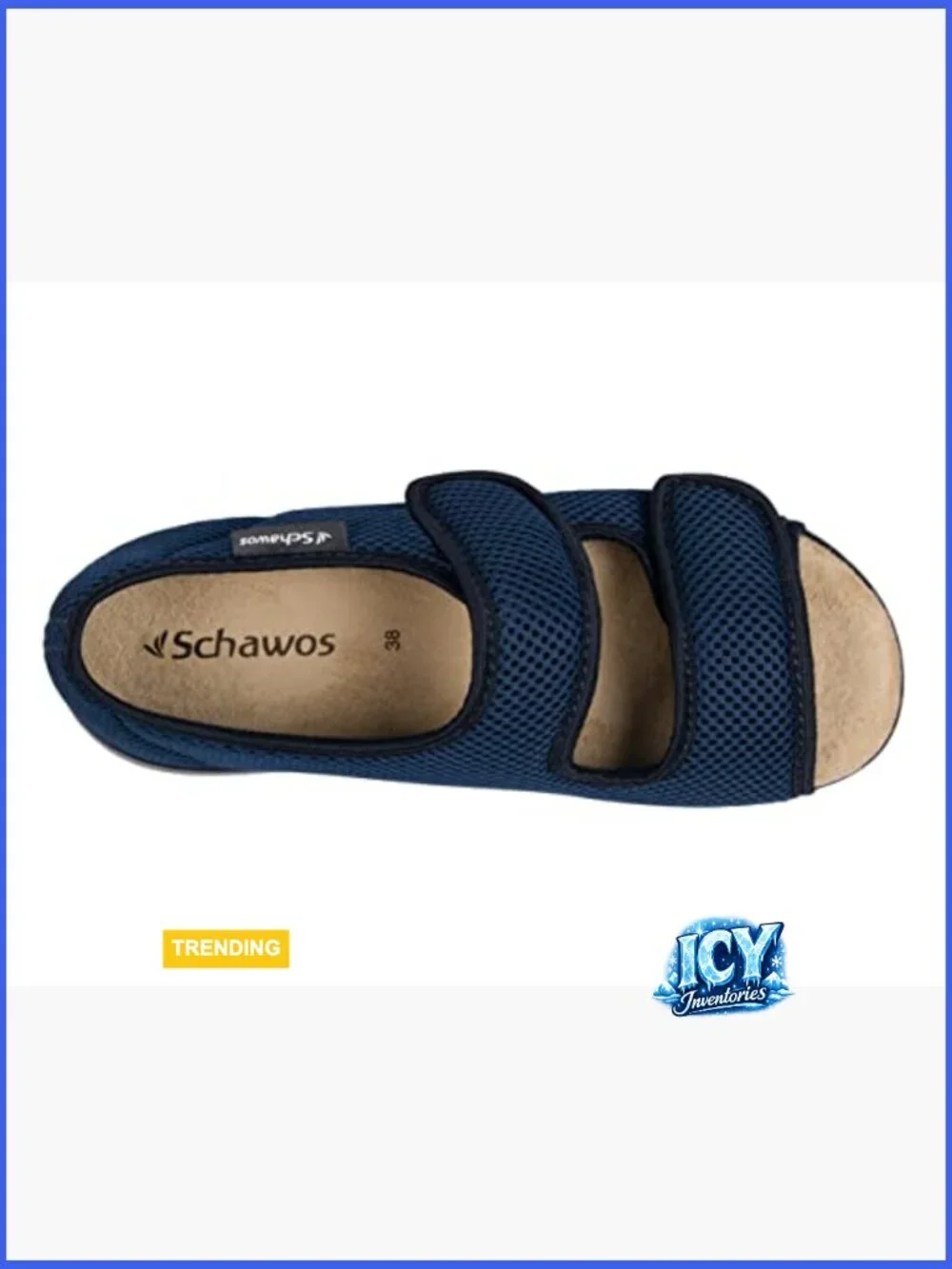 Orthopedic Sandals for Swollen Feet, Stretch Textile, Hook & Loop Closure